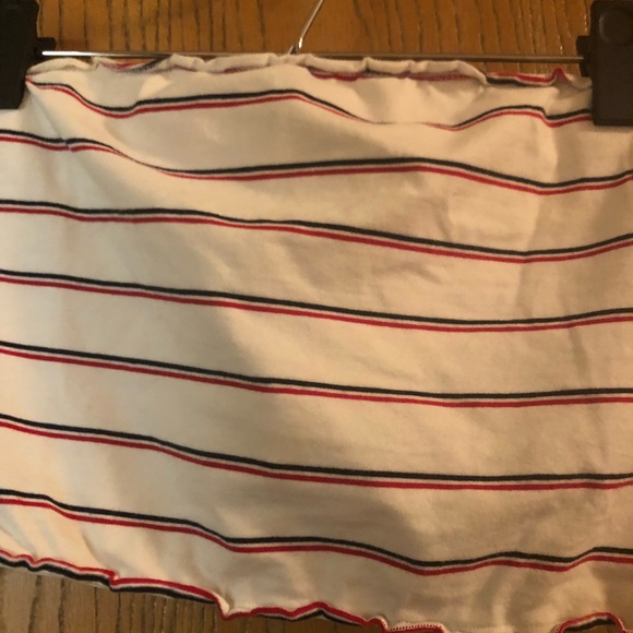 Red whit navy tube top - Picture 2 of 2